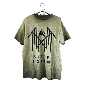 Sleep Token Band T Shirt Large Green Graphic Tee